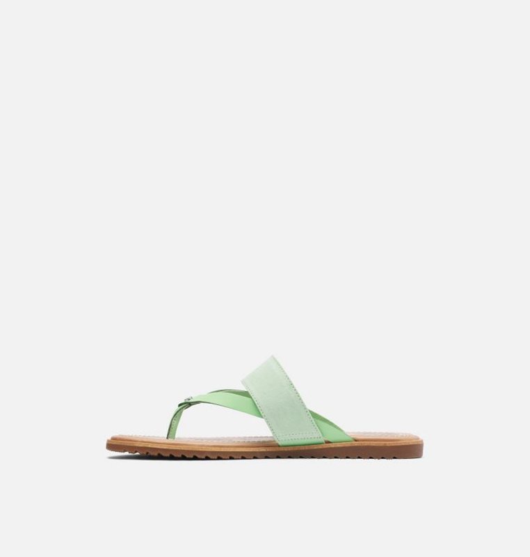 Sandalias Sorel Mujer - Ella™ Flip Flat Verde Menta - 53490-XYBU